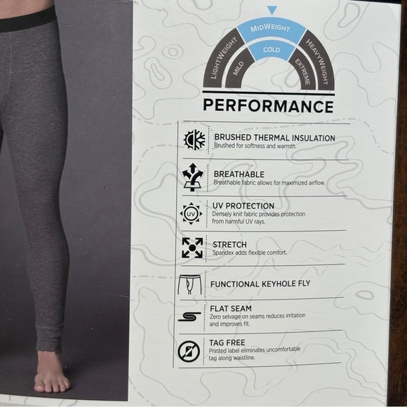 Cuddl Duds Men’s XL Waffle Thermal Baselayer Pant Performance NIP - Picture 5 of 5